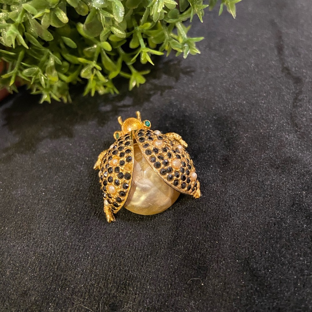 Vintage Pauline Rader Lady Bug Brooch